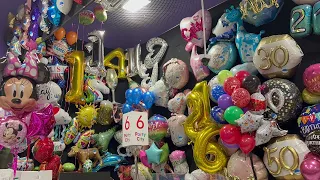 Party City Balloon Collection and Halloween Display 2022