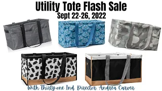 Utility Tote Flash Sale from Thirty-One Ind Director Andrea Carver