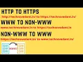 How to redirect http to https www to non-www non-www to www In cpanel htaccess 2021