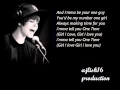 Justin Bieber ~ One Time (Acoustic) Lyrics