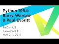 Barry Warsaw and Paul Everitt at PyCon 2019