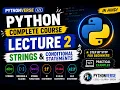 Python Strings If Else in Hindi Lecture 2 Complete Python Programming Course PythonVerse