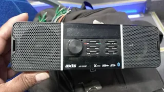 Unscrew Axis AX1300BT Car Stereo Bluetooth Aux SD Card USB with built-in Speakers SingleDin Japan