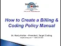 Target Coding How to Create a Billing Policy Manual 4