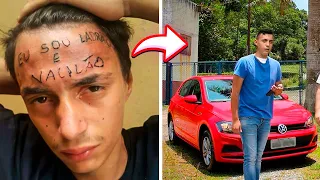 LEMBRA DO RAPAZ TATUADO NA TESTA? VEJA COMO ELE ESTA HOJE