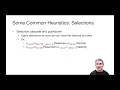 Lecture 12 Part 4 Heuristics
