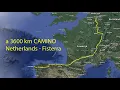 a 3600 km Camino from The Netherlands to Santiago de Compostela and Fisterra