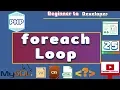 Foreach loop in PHP Loops Tutorials for beginners - 25 HINDI