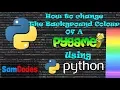 How to change the Background color in Pygame using Python