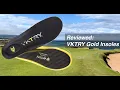 VKTRY Gold carbon fiber insoles for golf