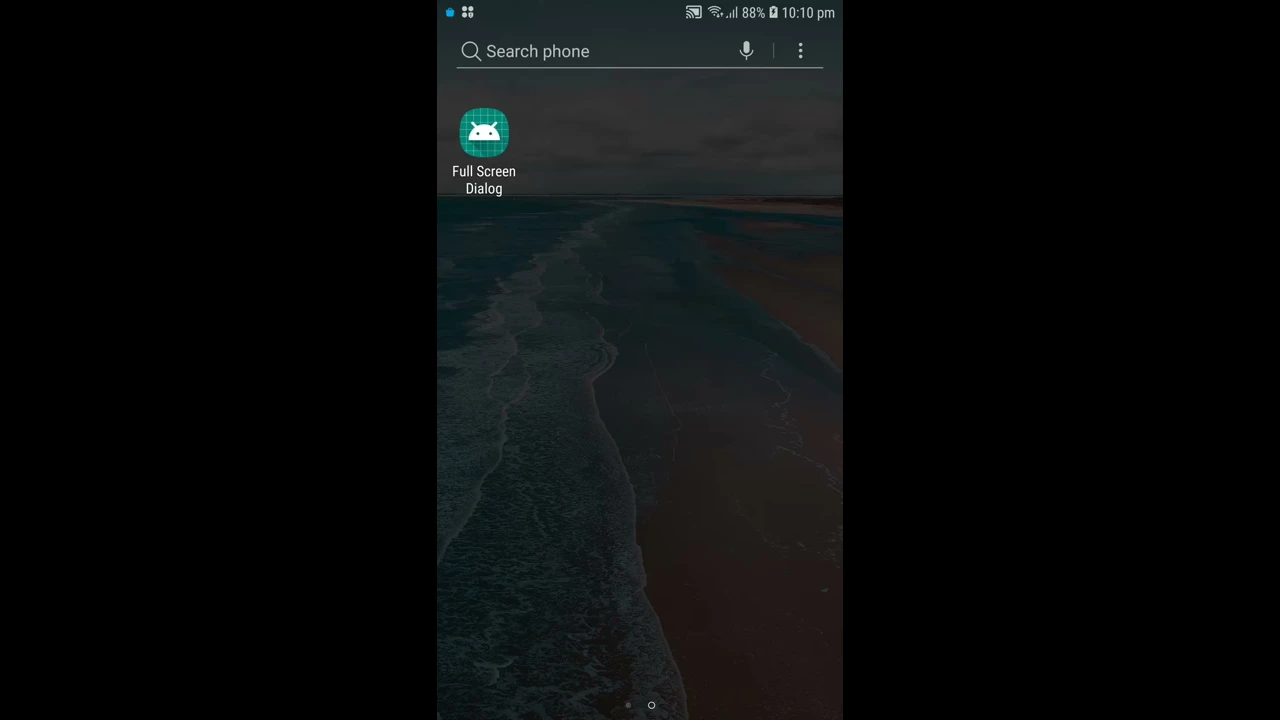 Full Screen Dialog Fragment in Android