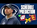 Penn State 2026 Season Schedule Prediction game-by-game