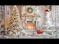 Lagu Witte kerstsfeer bij de open haard ☃️ Zachte instrumentale kerstmuziek ❄️ Witte kerstsfeer