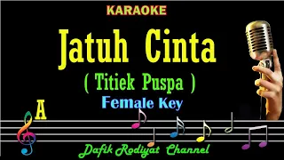 jatuh cinta karaoke titiek puspa nada wanita cewek female key a