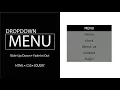 Animated Drop-down Menu HTML CSS JQUERY