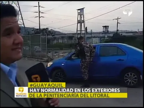 Hay normalidad en los exteriores de la penitenciaría del Litoral
