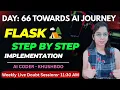 Day 66 Python Flask Web Framework Step-by-Step Practical API Development Complete AI Journey