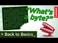 What is a byte Lenovo Back to Basics Episode 3 Units of Measurement in Computers