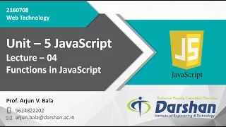 Unit 5 Functions in JavaScript