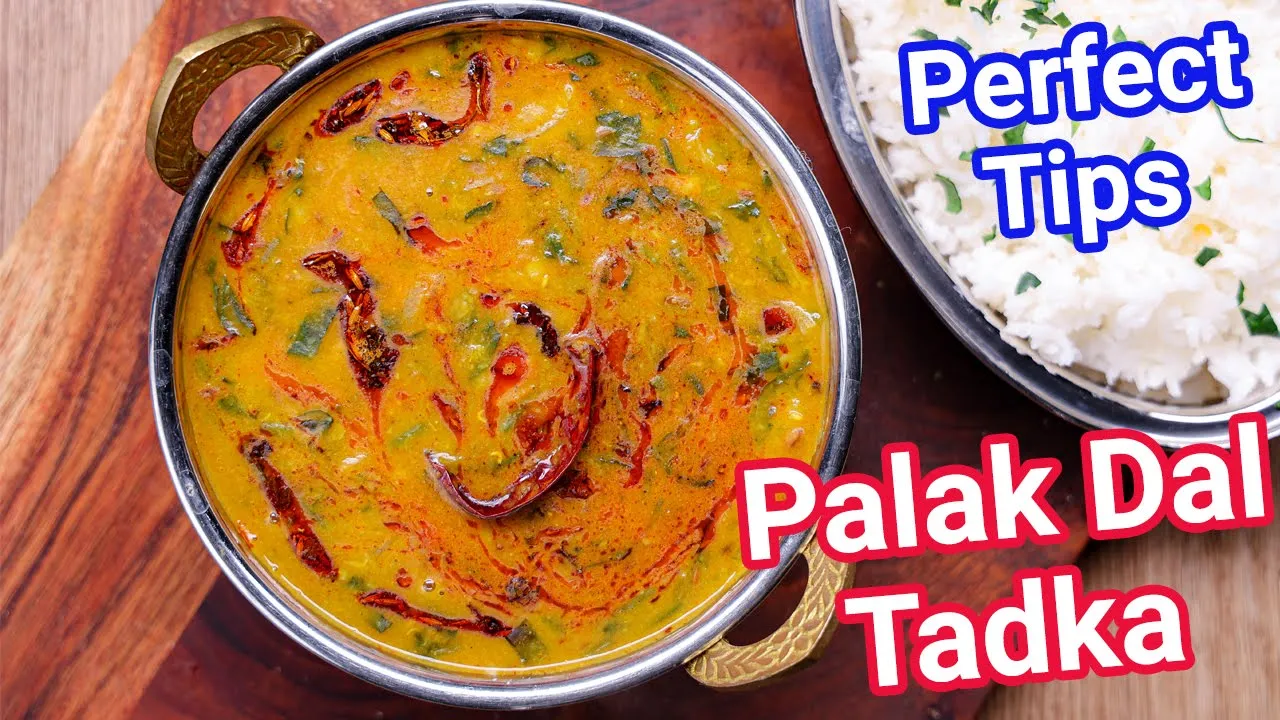 Best Dal Palak Recipe - New Restaurant Style with Tips & Tricks   Spinach Dal for Rice & Roti