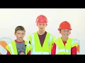 NDDOT employees and their kids promote work zone safety