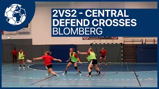 Defense against crossing - 2vs2 - Handballtraining Birkner | Handball inspires [deutsch/english]