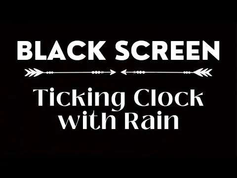 Download MP3 Grandfather Clock Sound with Rain | Ticking Clock Sound | Black Screen 10 Hours