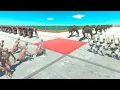 Download Lagu 4 Armies Tournament Infernals vs Humans vs Primates vs Dinosaurs - Animal Revolt Battle Simulator