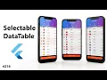 Flutter Tutorial - Selectable DataTable Select Rows