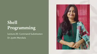 Shell Programming Lecture Command Substitution
