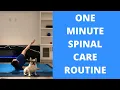 One-Minute Spinal Care Routine
