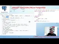 CREATE FUNCTIONS IN POSTGRESQL with ARGUMENTS and WITHOUT ARGUMENTS IN HINDI VD