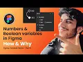How to use Numbers and Boolean in prototype - Figma Variables Part 4