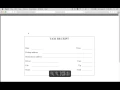 How to Write a Taxi Receipt Form PDF Template