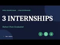 How I Landed 3 Internships During University Zero Connections Zero Experience