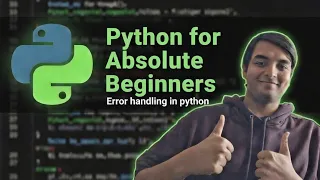 Python Course for Absolute Beginners - 10 Error handling in Python