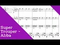 Download Lagu ABBA - Super Trouper for string quartet (SHEET MUSIC)