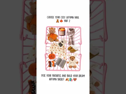 Build Your Autumn Basket 🍂🛍️ Part 2 #shorts #autumn #vs #fyp