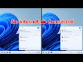 How to Fix No internet secured in Windows 11