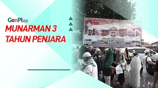 Ekspresi Munarman Usai Divonis 3 Tahun, Beda