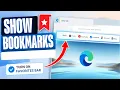 How to show Bookmark Bar in Microsoft Edge Favorites
