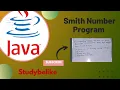 Smith Number Program In Java Class 10 Class 12 Programming Tutorial