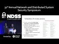 NDSS 2024 - VehicleSec Track 1 Symposium on Vehicle Security and Privacy VehicleSec 2024
