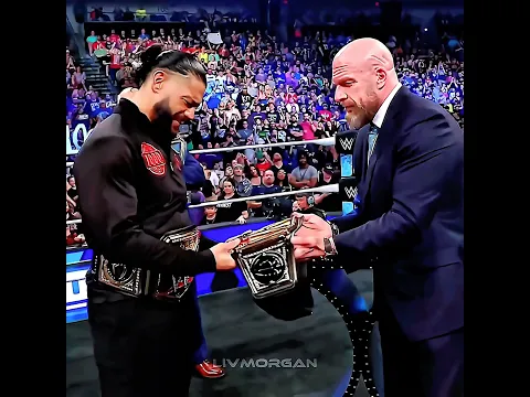 Triple H Presents New WWE Universal Belt to Roman Reigns 😱🔥 | Historic Moment | #romanreigns #wwe