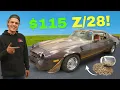I Bought And FIXED My 4-Speed Camaro For UNDER 115