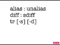 11 Linux basic commands alias diff sdiff tr