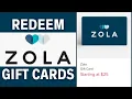 How to Redeem Zola Gift Cards VERY EASY