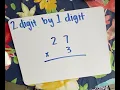 2 digit by 1 digit Multiplication Standard Algorithm