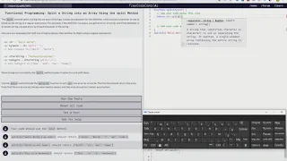 Functional Programming Split a String into an Array Using the split Method