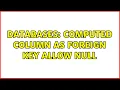Databases computed column as foreign key allow null